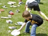 Residents had a blast participating in the Recycle Relay and learning to separate trash from recyclables.