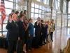 (From Left) Randy Whetsell, Mercy Neysmith, Marion Jewell, Syd Hedrick, Charles Pecka, Eric Boyd, Melissa Powers, Kim Weyrauch, Debbie Reynolds being installed as 2018 Board of Directors.