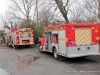 Clarksville Fire Rescue and Clarksville Police units respond to an apartment fire at The Bluffs apartment complex on Riverside Drive Thursday afternoon.