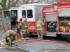 Clarksville Fire Rescue and Clarksville Police units respond to an apartment fire at The Bluffs apartment complex on Riverside Drive Thursday afternoon.