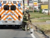 Clarksville Fire Rescue respond to accident on Fort Campbell Boulevard involving Diesel Fuel Spill