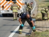 Clarksville Fire Rescue respond to accident on Fort Campbell Boulevard involving Diesel Fuel Spill