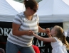 Mother and daughter dancing