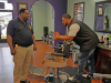 Clarksville Police Department Builds Relations with Chat and a “Cut” at Mona Lisa’s Barbershop