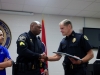 Sgt Nicholas Newman receives his certificate