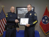 Clarksville Police Department promotes K-9 Officer Joseph Scruggs. (Jim Knoll, CPD)