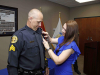 Clarksville Police Department promotes K-9 Officer Joseph Scruggs. (Jim Knoll, CPD)