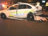 Clarksville DUI Special Patrol Car rear ended on Fort Campbell Boulevard by a drunk driver in a Chevrolet Impala. (Photo by CPD-Jim Knoll)