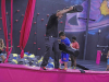 Clarksville Police take part in "Hop with a Cop" at Planet 3 Extreme Air Park Clarksville.