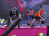 Clarksville Police take part in "Hop with a Cop" at Planet 3 Extreme Air Park Clarksville.