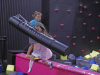 Clarksville Police take part in "Hop with a Cop" at Planet 3 Extreme Air Park Clarksville.