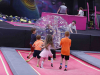 Clarksville Police take part in "Hop with a Cop" at Planet 3 Extreme Air Park Clarksville.