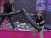 Clarksville Police take part in "Hop with a Cop" at Planet 3 Extreme Air Park Clarksville.