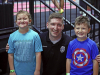 Clarksville Police take part in "Hop with a Cop" at Planet 3 Extreme Air Park Clarksville.