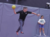 Clarksville Police take part in "Hop with a Cop" at Planet 3 Extreme Air Park Clarksville.