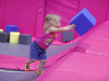 Clarksville Police take part in "Hop with a Cop" at Planet 3 Extreme Air Park Clarksville.