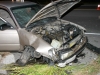 Toyota Corolla that crashed on Ashland City Road early Tuesday Morning. (Photo by CPD-Jim Knoll)