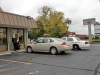 Clarksville Police working the robbery scene at Bank of America on Madison Street. (Photo by CPD-Jim Knoll)