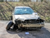 2002 Ford Focus that crashed on Needmore Road sending four teenagers to the hospital. (Photo by CPD-Jim Knoll)