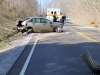 2002 Ford Focus that crashed on Needmore Road sending four teenagers to the hospital. (Photo by CPD-Jim Knoll)