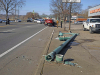 2008 Hyundai hits a light pole on Riverside Drive causing it to flip over and land on it's roof. (Jim Knoll, CPD)