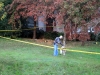 Clarksville Police officer investigating the scene of the shooting. (Photo by CPD-Jim Knoll)