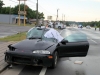 Mitsubishi Eclipse involved in a crash on Fort Campbell Boulevard. The female passenger died at the scene. (Photo by CPD-Jim Knoll)