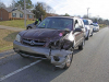 Clarksville Police take Leonard Green into custody after he rear ended another vehicle and fled on foot. (Jim Knoll, CPD)