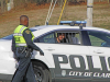 Clarksville Police take Leonard Green into custody after he rear ended another vehicle and fled on foot. (Jim Knoll, CPD)