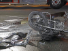 Clarksville were dispatched to a motorcycle crash on 101st Airborne Division Parkway where a Nissan Pathfinder turned in front of a Harly Davidson motorcycle.  The motorcycle crashed into the side of the Pathfinder and caught on fire. The motorcycle rider died at the scene.