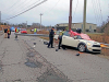 Clarksville Police respond to a Cooper Mini that crashed into a guard rail on Kennedy Lane. The driver was deceased at the scene.