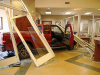 A pickup truck crashed into the front doors of F&M Bank on Madison Street today. (Jim Knoll, CPD)