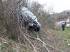 This is where the 2008 Chevy Impala left the road and final resting place. (Photo by CPD-Jim Knoll)