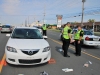 Mazda 3 that stuck and killed a pedestrian on Fort Campbell Boulevard Tuesday, October 16th. (Photo by CPD-Jim Knoll)