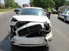 2009 Dodge Charger collides with a Mitsubishi at the intersection of Cunningham Lane and Bevard Road Monday, April 20th. (Photo by CPD-Jim Knoll)