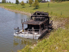 Houseboat named “Dream Catcher” caught fire at the Clarksville Marina.