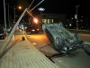 2002 Honda Civic that filpped over on College Street Wednesday morning. (Photo by CPD-Jim Knoll)