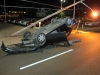 2002 Honda Civic that filpped over on College Street Wednesday morning. (Photo by CPD-Jim Knoll)