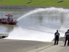 1983 Dodge Pickup being pulled out of the water at Liberty Park's Freedom Point.