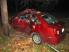 2005 Suzuki Firenza was being driven on Ringgold Road when it left the road and stuck a utility pole.