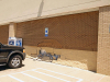 Woman crashes into the side of the Family Dollar store Monday afternoon. (Jim Knoll, Clarksville Police Department)