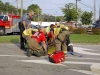 A Yamaha VTC motorcycle failed to stop at the red light at Beech Street and Providence Boulevard and crashed into a Ford Mustang, Sunday. (Jim Knoll, CPD)