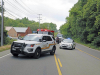 Clarksville Police work a single car accident with fatality on Ashland City Road.