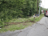 Clarksville Police work a single car accident with fatality on Ashland City Road.