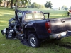 Early in the morning on May 15th, 2017 a Chevy Silverado pickup pulled out in front of a box truck on Cumberland Drive. The crash caused both vehicle to leave the roadway. (Jim Knoll, CPD)