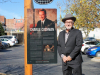 Charlie Cushman at his “Tennessee Music Pathways” Marker