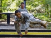 Spc. Triston Figueroa, a Soldier with Headquarters and Headquarters Battery, 2nd Battalion, 44th Air Defense Artillery, 101st Airborne Division (Air Assault) Sustainment Brigade, negotiates the six vaults obstacle Aug. 12, 2015, at the Air Assault obstacle course, Fort Campbell, Ky., as part of the Strike Fear Week competition. Figueroa was named 2nd Battalion’s Soldier of the quarter after winning the competition. (Spc. Joseph Green, 101st Airborne Division (Air Assault) Sustainment Brigade Public Affairs)