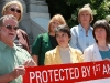 The group on the courthouse steps