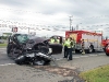 F-150 picked turned in front of Fuel Tanker causing an accident on Wilma Rudolph Boulevard. (Photo by Jim Knoll-CPD)