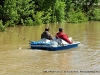 Mark Poole and Gorden Scott heading out for a day of fishing.